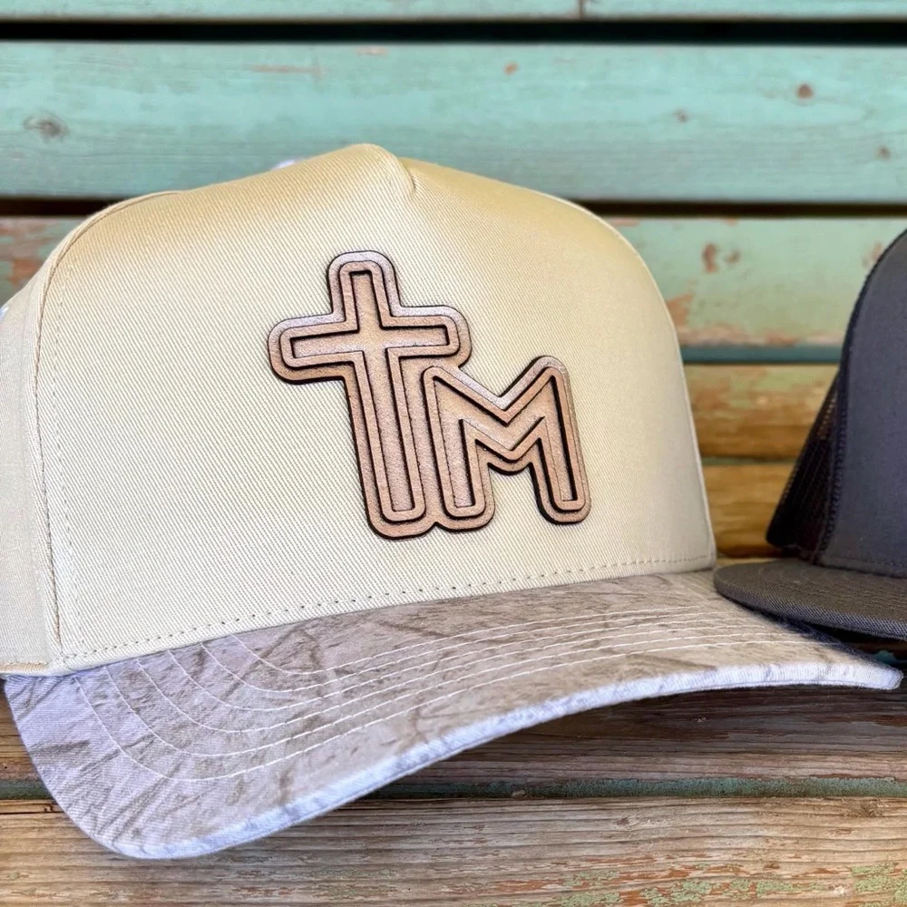 Cream and Gray 'MAMA' Cap CC boutique custom - Picture 4 of 5